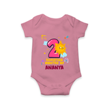 2nd Month Baby Outfit | Personalized Romper/Onesie for Newborn | Milestone Gift Idea - ONION - New Born (Chest 14")