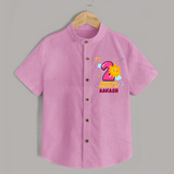 2nd Month Baby Outfit | Personalized Shirt for Newborn | Milestone Gift Idea - BABY PINK - 0 - 6 Months Old (Chest 23")