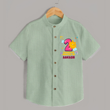 2nd Month Baby Outfit | Personalized Shirt for Newborn | Milestone Gift Idea - MINT GREEN - 0 - 6 Months Old (Chest 23")