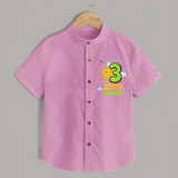 3rd Month Baby Outfit | Personalized Shirt for Newborn | Milestone Gift Idea - BABY PINK - 0 - 6 Months Old (Chest 23")
