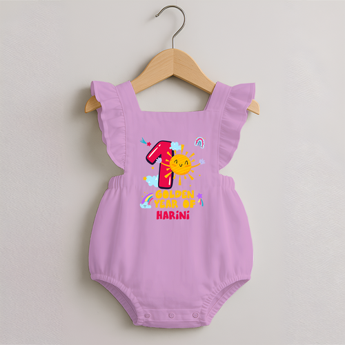 1st Year Baby Outfit | Personalized Romper Frock for Newborn | Milestone Gift Idea