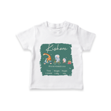 First Birthday Stat T-shirt | Custom T-shirt for Your Baby's Milestone - WHITE - 0-5 Months Old (Chest 17")