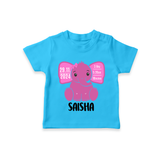 My First Birthday Stats T-shirt | Custom T-shirt with Birth Details - SKY BLUE - 0-5 Months Old (Chest 17")