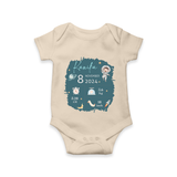Custom Birth Stats Romper | Personalized Romper for Baby's Birthday - IVORY - New Born (Chest 14")