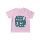 Custom Birth Stats T-shirt | Personalized T-shirt for Baby's Birthday - BABY PINK - 0-5 Months Old (Chest 17")