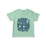 Custom Birth Stats T-shirt | Personalized T-shirt for Baby's Birthday - MINT GREEN - 0-5 Months Old (Chest 17")