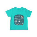Custom Birth Stats T-shirt | Personalized T-shirt for Baby's Birthday - TEAL - 0-5 Months Old (Chest 17")