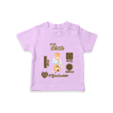 Personalized Birthday Stats Baby T-shirt | Custom T-shirt for Baby's First Birthday - LILAC - 0-5 Months Old (Chest 17")