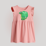 Milestone Birth Stats Baby Frock | Personalized Baby Frock for Baby's Special Day - BABY PINK - 0 - 3 Months Old (Chest 17")