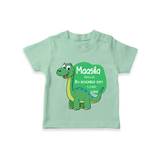 Milestone Birth Stats T-shirt | Personalized T-shirt for Baby's Special Day - MINT GREEN - 0-5 Months Old (Chest 17")