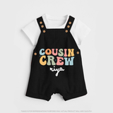 Cousin Crew Dungaree Set | Matching Outfits for Baby Cousins - BLACK - 0 - 5 Months Old (Chest 18")