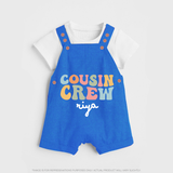 Cousin Crew Dungaree Set | Matching Outfits for Baby Cousins - COBALT BLUE - 0 - 5 Months Old (Chest 18")