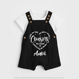 Cousin Connection Dungaree Set | Customizable Baby Clothing - BLACK - 0 - 5 Months Old (Chest 18")