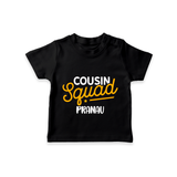 Tiny Cousin Team T-Shirt | Personalized Infant Apparel - BLACK - 0-5 Months Old (Chest 17")