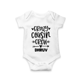 Cousin Charm Romper / Onesie Outfit | Celebrate the Cousin Bond - WHITE - New Born (Chest 14")