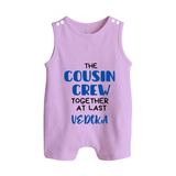 Cousin Love Romper Suit / Sleeveless Romper Outfit | Soft Cotton for Infants - LILAC - 0 - 5 Months Old (Chest 18")