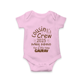 Cousin Smiles Romper / Onesie | Adorable and Comfortable Wear - BABY PINK - New Born (Chest 14")