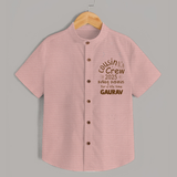 Cousin Smiles Shirt | Adorable and Comfortable Wear - PEACH - 0 - 6 Months Old (Chest 23")
