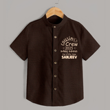 Cousin Smiles Shirt | Adorable and Comfortable Wear - CHOCOLATE BROWN - 0 - 6 Months Old (Chest 23")