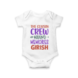 Little Cousin Tribe Romper / Onesie | Adorable Matching Wear - WHITE - New Born (Chest 14")
