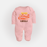 Cousin Harmony Sleep Suit / Full Sleeve Bodysuit | Celebrate Togetherness - BABY PINK - New Born (Chest 7.5")