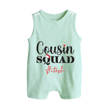 Cousin Joy Romper Suit / Sleeveless Romper Outfit | Perfect for Family Gatherings - MINT GREEN - 0 - 5 Months Old (Chest 18")