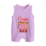 Baby Cousin Gang Romper Suit / Sleeveless Romper | Comfortable and Cute - LILAC - 0 - 5 Months Old (Chest 18")