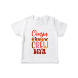 Baby Cousin Gang T-Shirt | Comfortable and Cute - WHITE - 0-5 Months Old (Chest 17")