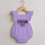 Cousin Vibes Only Frock Romper | Festive Wear for Babies - LILAC - 0 - 3 Months Old (Chest 19")