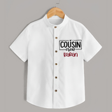 Cousin Vibes Only Shirt | Festive Wear for Babies - WHITE - 0 - 6 Months Old (Chest 23")