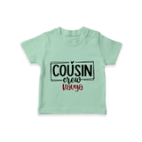 Cousin Vibes Only T-Shirt | Festive Wear for Babies - MINT GREEN - 0-5 Months Old (Chest 17")