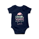 Cousin Stars Romper / Onesie | Personalized Clothing for Infants - NAVY BLUE - New Born (Chest 14")