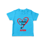 Cousin Delight T-Shirt | Customizable Baby Apparel - SKY BLUE - 0-5 Months Old (Chest 17")