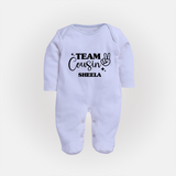 Cousin Circle Sleep Suit / Full Sleeve Bodysuit | Matching Outfits for Little Ones - BABY BLUE - New Born (Chest 7.5")