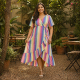 Rainbow Stripe Muslin Maternity collection