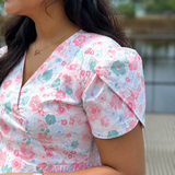 Pastel Floral Maternity Dress – Comfortable & Chic Pregnancy Wear