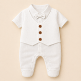 Adorable Waistcoat Romper | Classic Formal Outfit for Little Ones