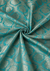 Elegant Teal & Cream Baby Ethnic Romper – Festive Silk Outfit for Little Boys