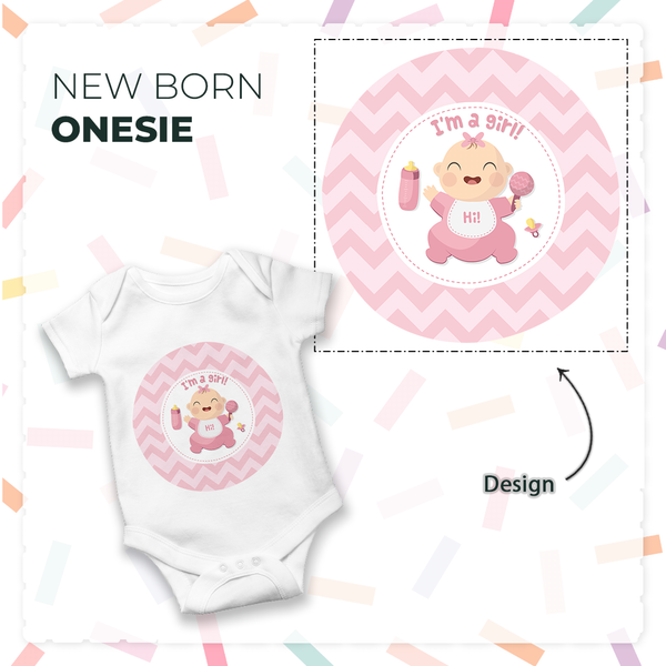 Personalized Newborn Onesies with Your Baby's Name