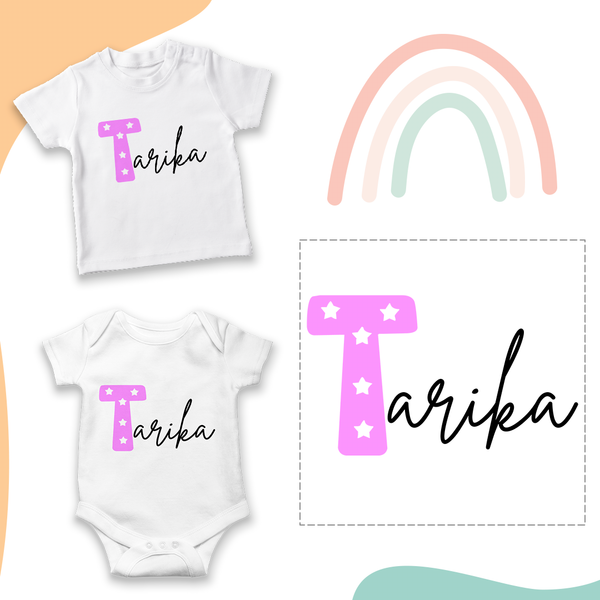 Newborn Baby Onesie: Personalized with Your Baby's Name