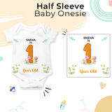 12-Month Personalized Monthly Baby Onesie Combo Pack