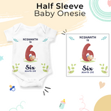 12-Month Personalized Monthly Baby Onesie Combo Pack