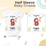 12-Month Personalized Monthly Baby Onesie Combo Pack