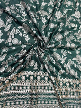 Royal Purple & Emerald Green Baby Ethnic Frock – Traditional Festive Outfit for Girls
