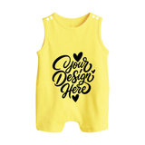 Design Your Own Baby Button Romper – Custom Sleeveless Romper Suit