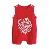 Design Your Own Baby Button Romper – Custom Sleeveless Romper Suit