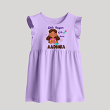 Little Deepam Diwali Baby Frock - LILAC - 0 - 3 Months Old (Chest 17")