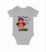 Little Deepam Diwali Romper - GREY - New Born (Chest 14")