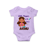 Little Deepam Diwali Romper - LILAC - New Born (Chest 14")
