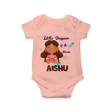 Little Deepam Diwali Romper - PEACH - New Born (Chest 14")
